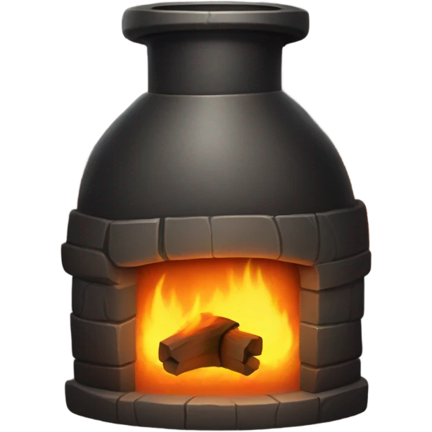 dark iron furnace fire face emoji