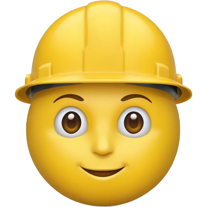 a hardhat with a lemon picture on it emoji