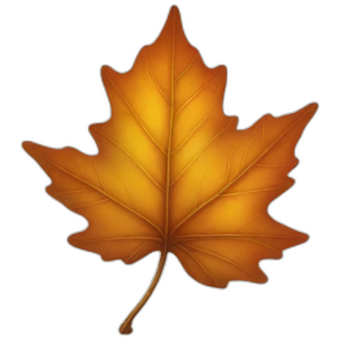 fall leaf emoji