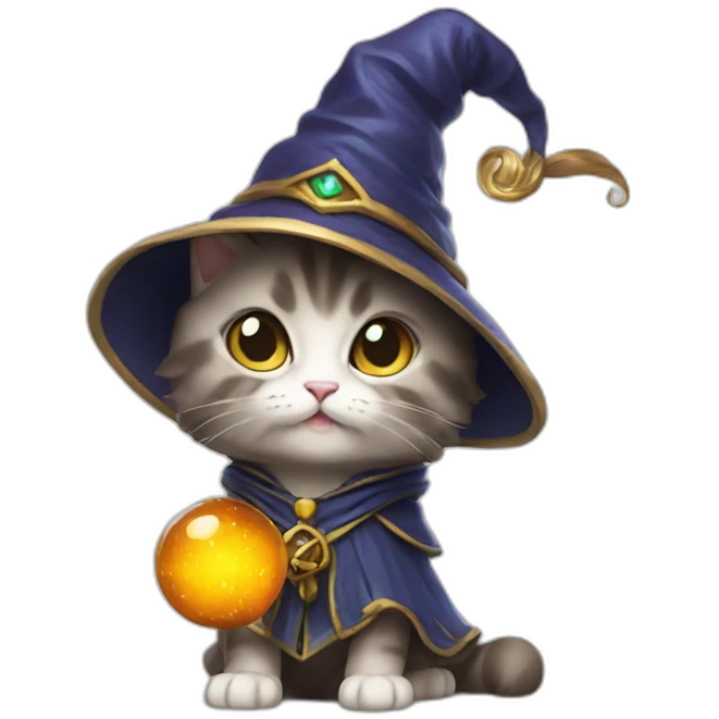 kitten wizard emoji