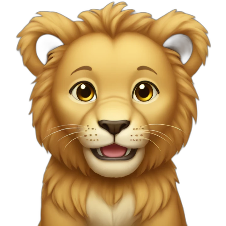 Baby lion bear emoji