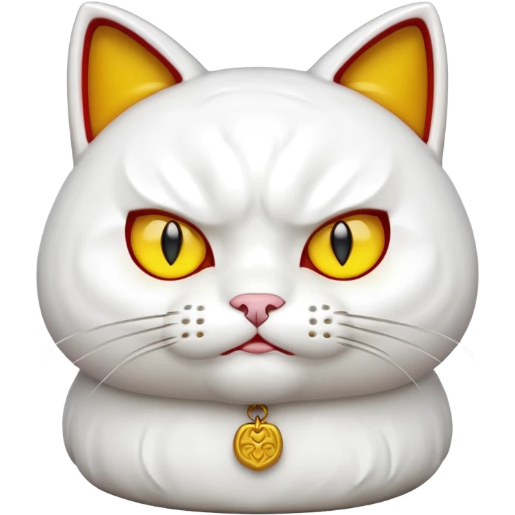 a lucky cat angry emoji
