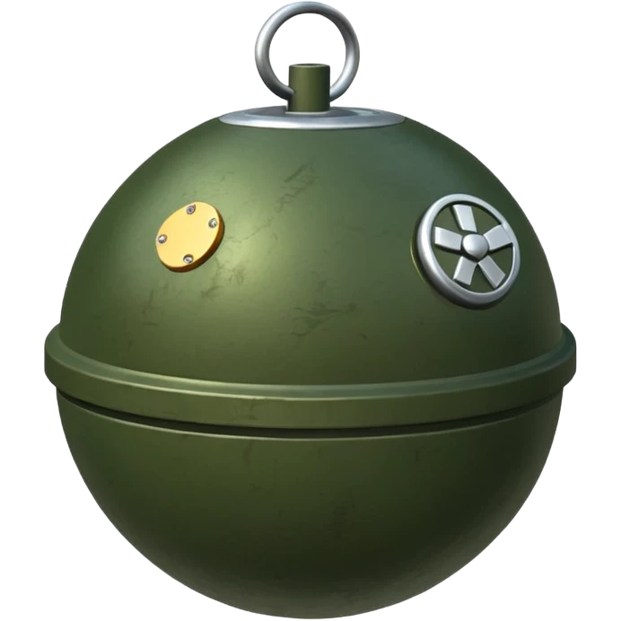 military green anti-personnel mine emoji