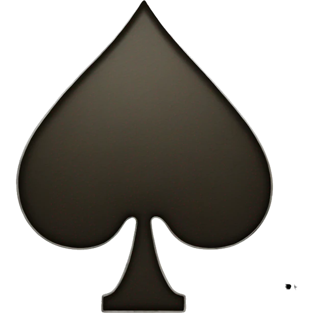 Ace of spades card emoji