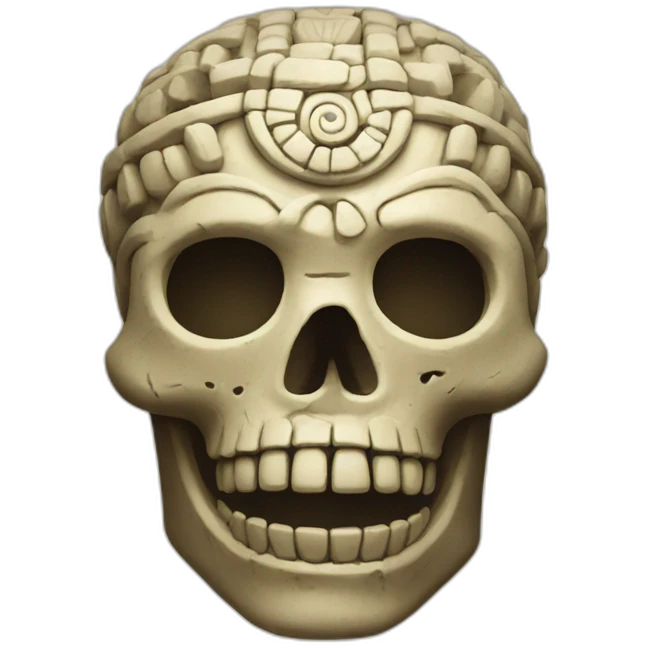 mayan skull emoji