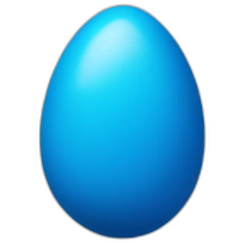 Blue egg emoji