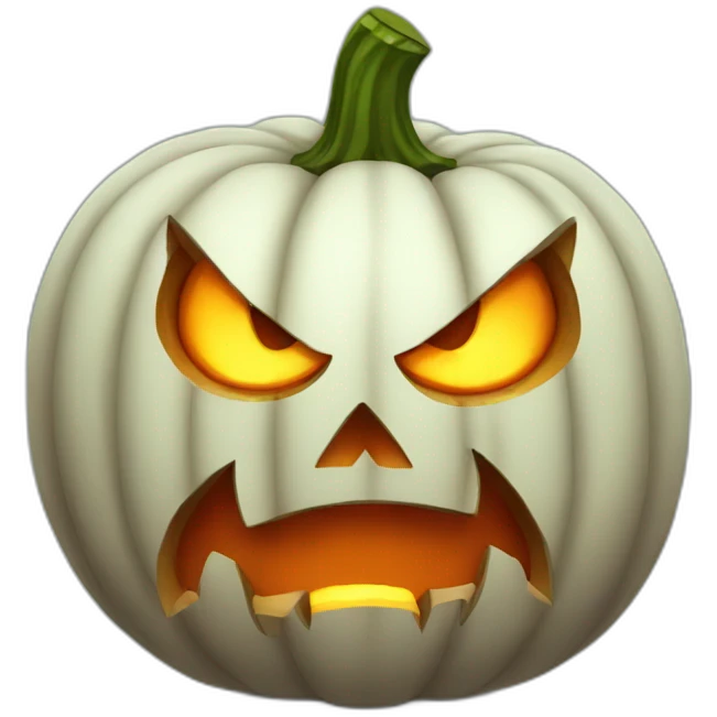 angry pumpkin emoji