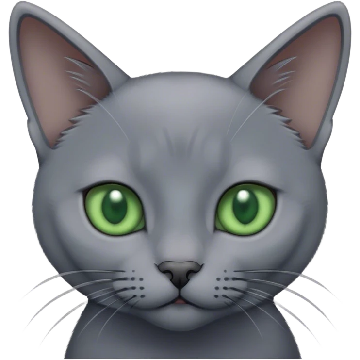 Russian blue cat emoji