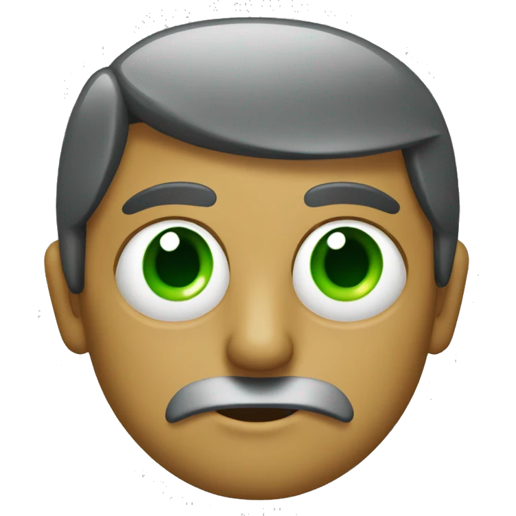 Ladron con ojos verdes  emoji
