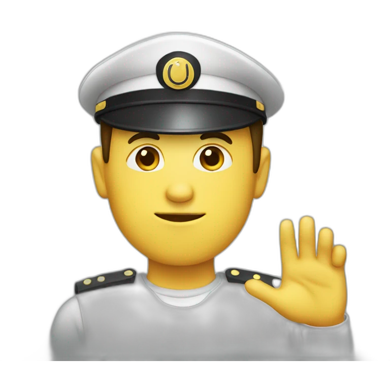 Saluting man emoji