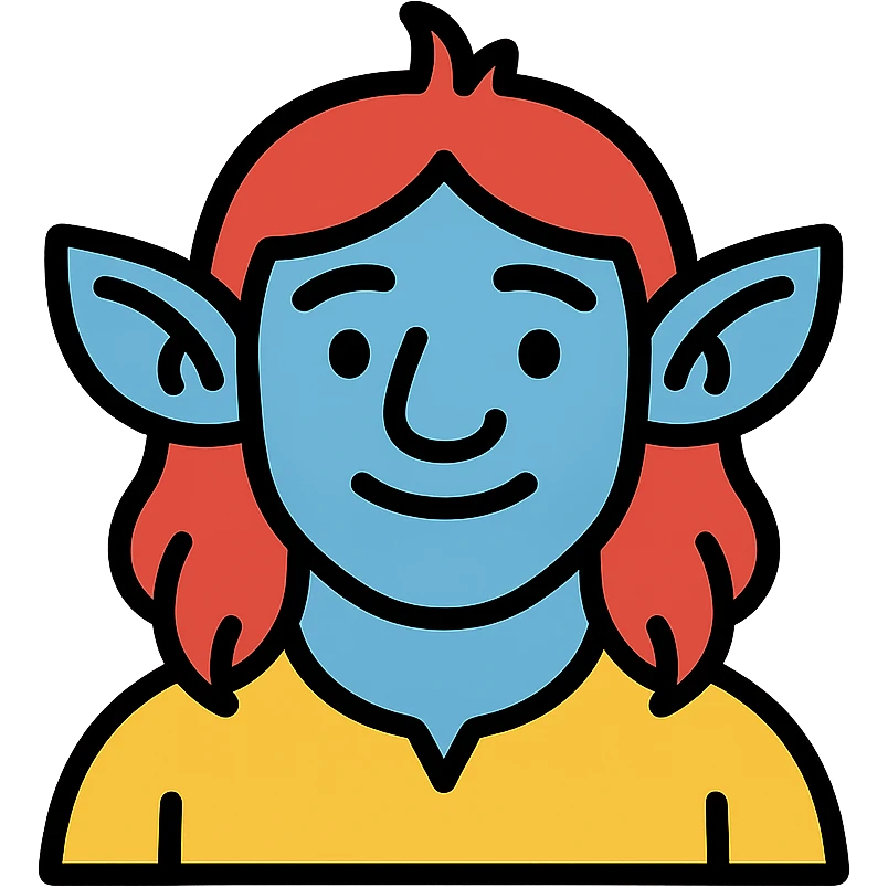 firbolg fantasy creature with gentle expression emoji