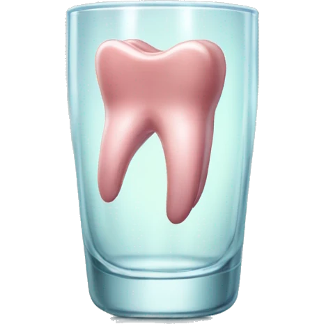 dentures in glass emoji