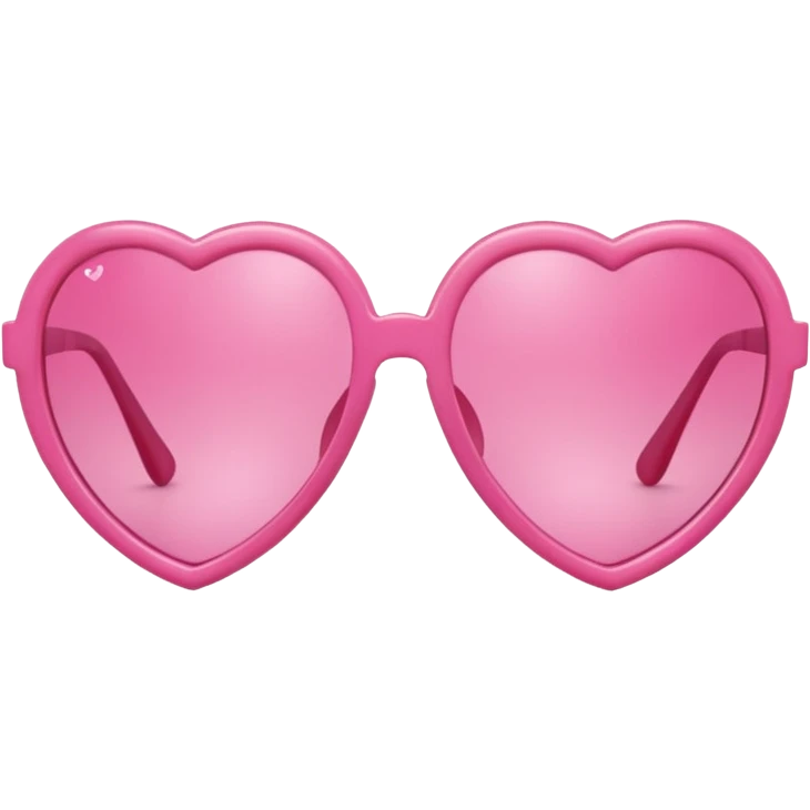 pink sunglasses heart-shaped frames emoji