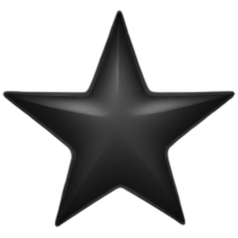 Star-black-white-icon-app emoji