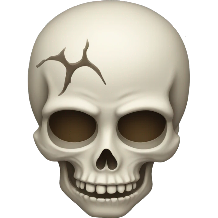 skull emoji turned to the side speaking  emoji