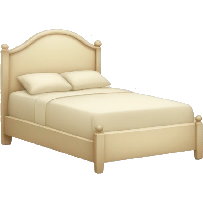 Cream colored bed emoji