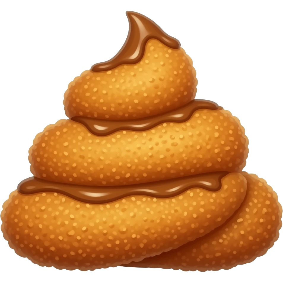 chicken nuggets made out of poop emoji