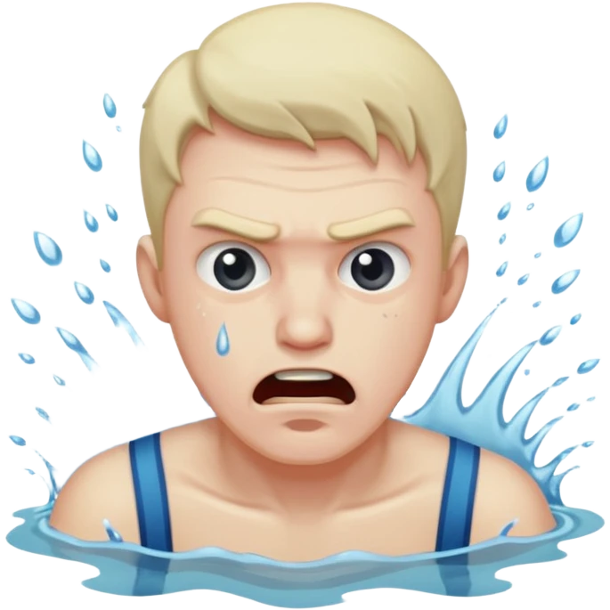 man drowning emoji