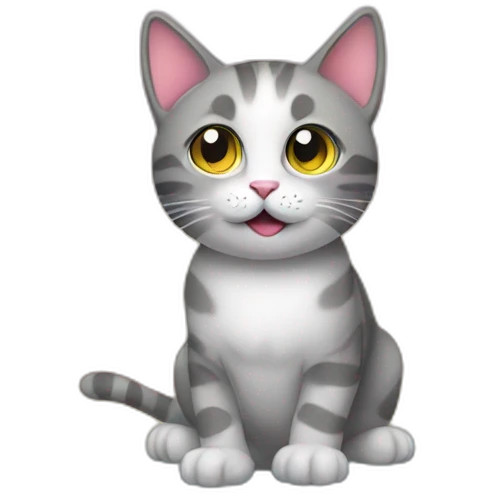 cat on rainbow emoji