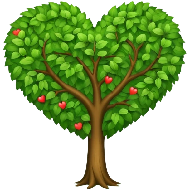 heart-shaped tree emoji