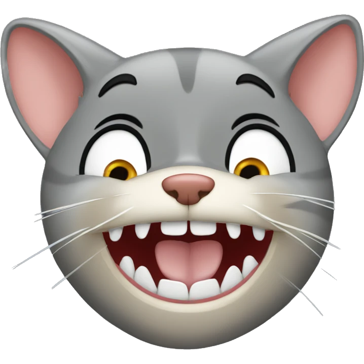 TOM AND JERRY TOM MOUTH CLOSED emoji