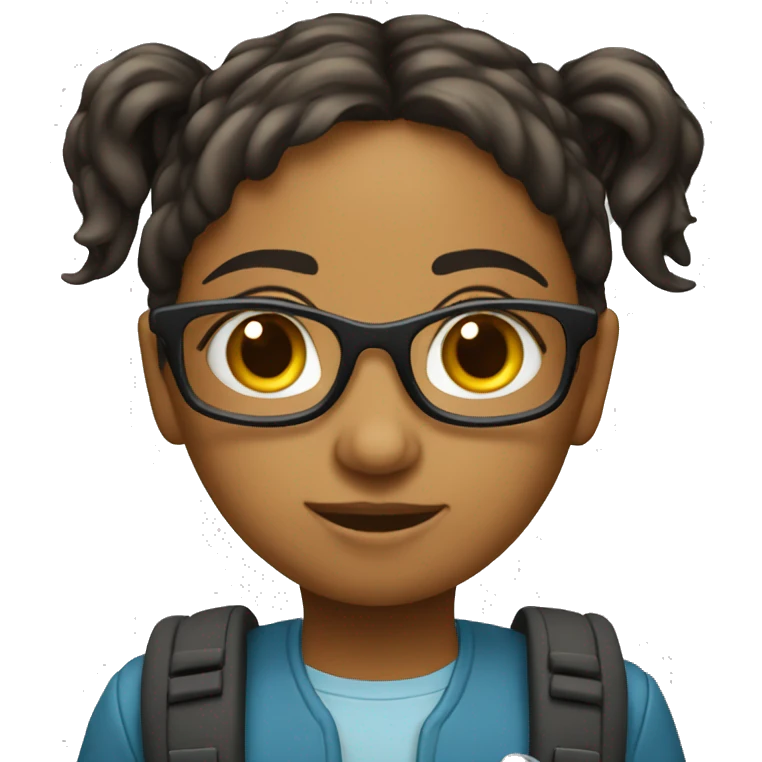 Cute girl majoring computer science. emoji