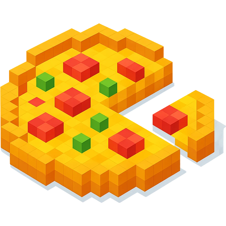 pizza with a slice missing emoji