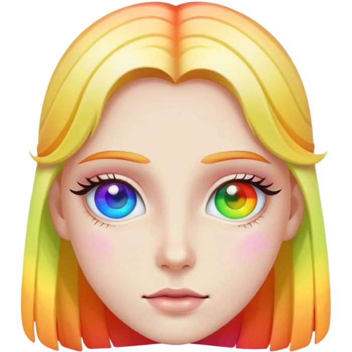 rainbow eye emoji