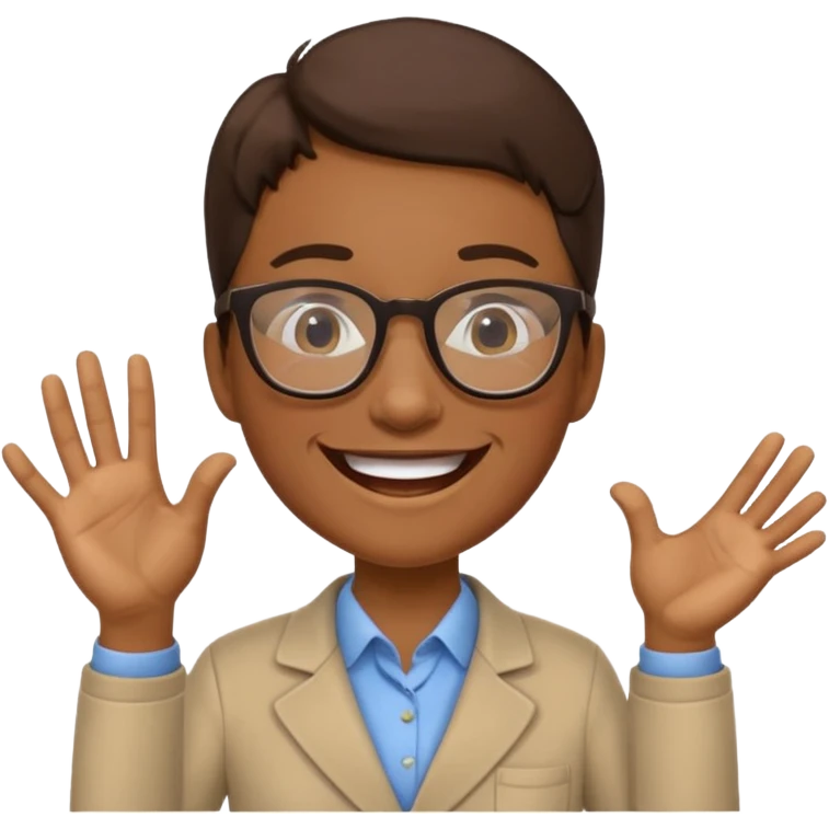 Ich bin Deutschlehrer und sehr begeistert, zu unterrichten emoji