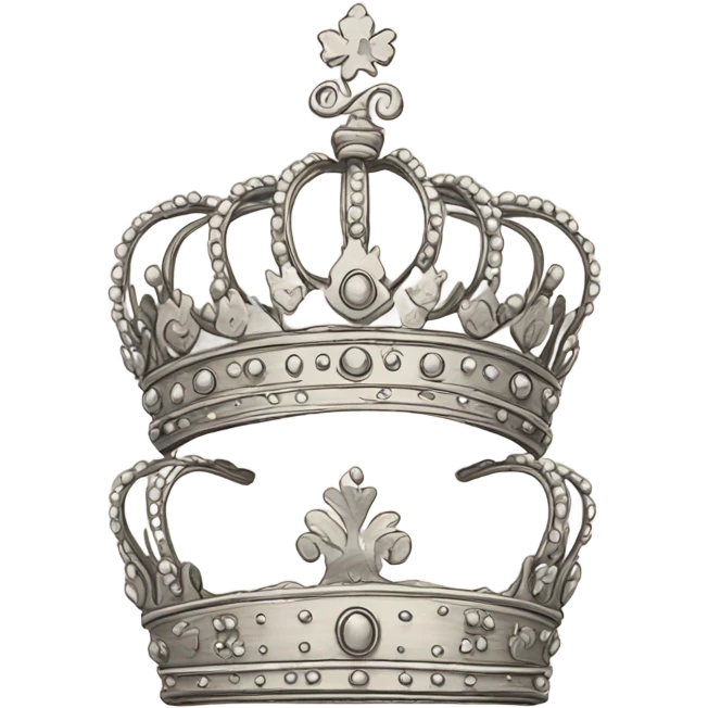 royal crown line drawing emoji