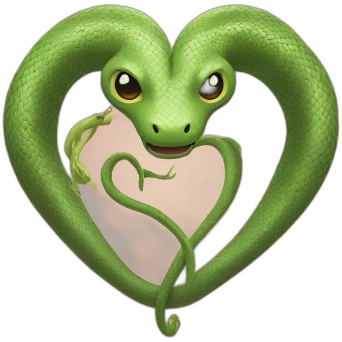 Snake heart  emoji