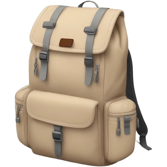 Beige backpack emoji