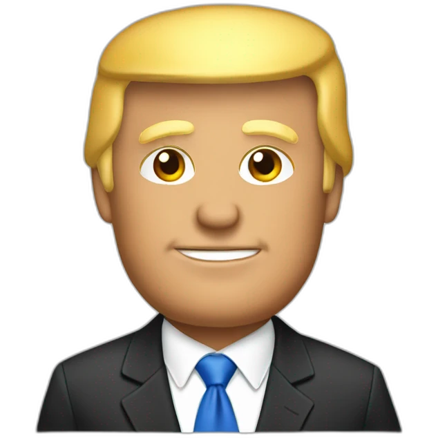Bouée en forme de Trump emoji