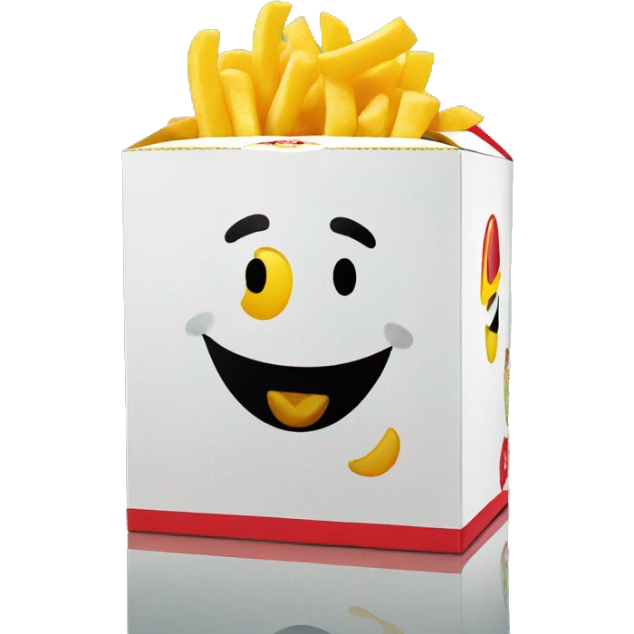 Happy meal box with a argentina logo emoji