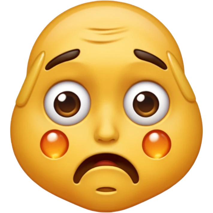 flustered face emoji
