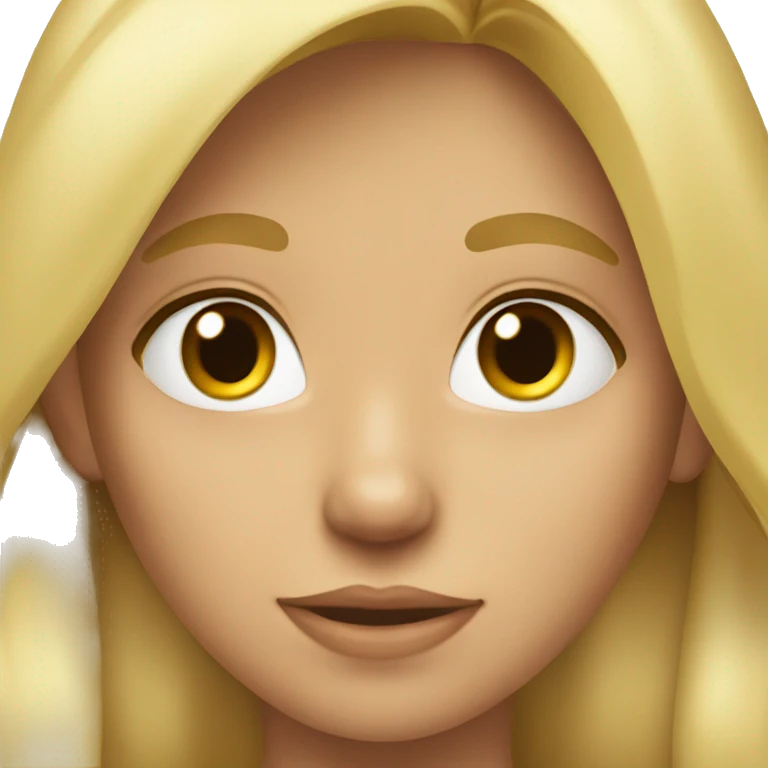 Blond therian girl emoji