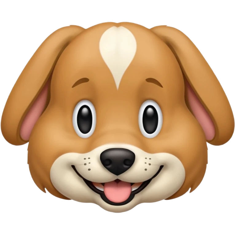 dog having a goofy grin emoji