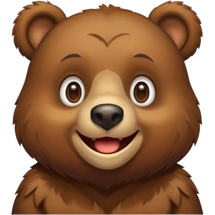 Bear smiling emoji