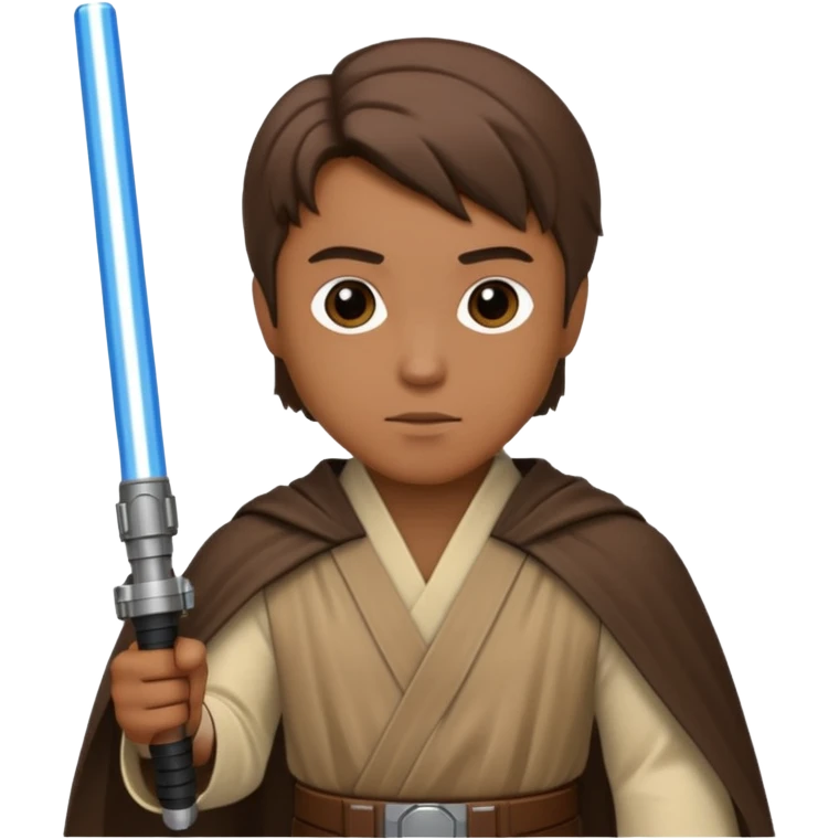 Jedi Knight with lightsaber emoji