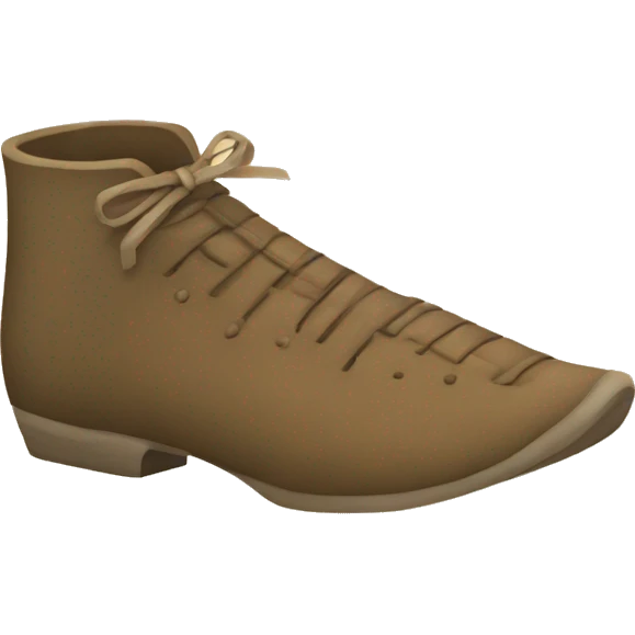 Suede Leather Medieval Shoes emoji