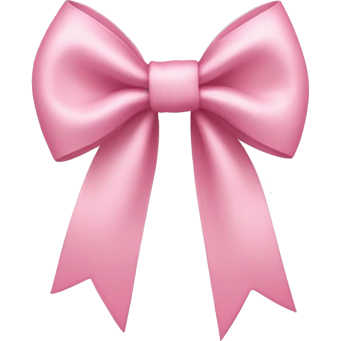 light pink bow on light pink bow emoji