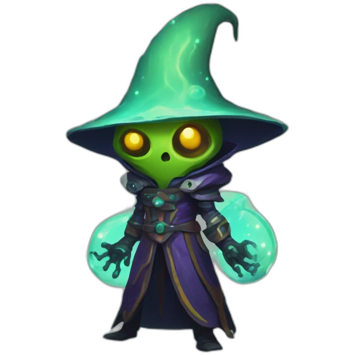 alien warlock futuristic roguelike rpg style inspired by slay the spire emoji