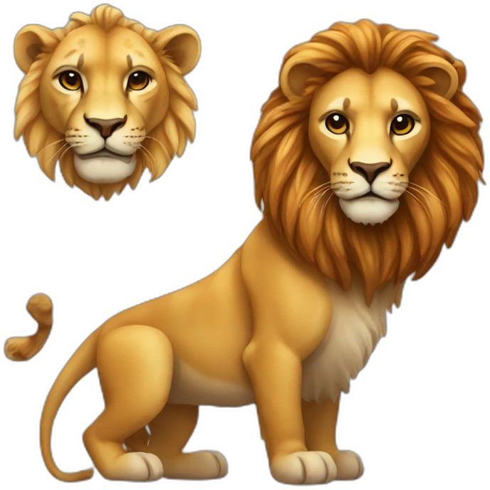 Leo and Scorpio animals emoji