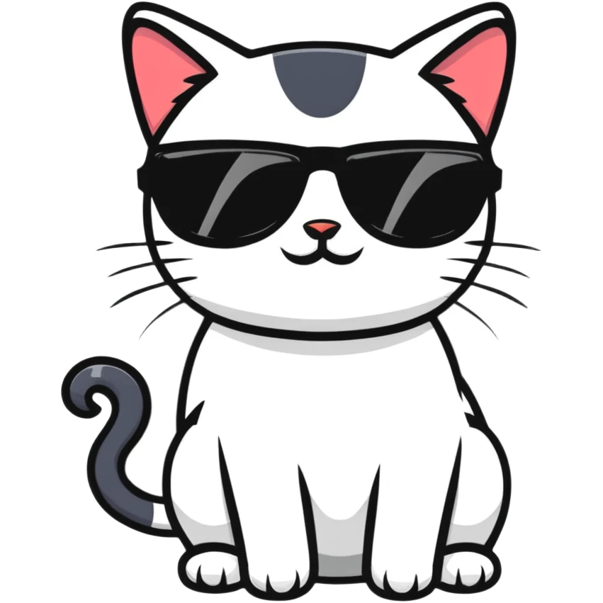cat wearing sunglasses emoji