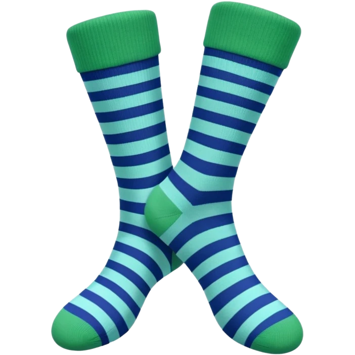 different colored socks emoji