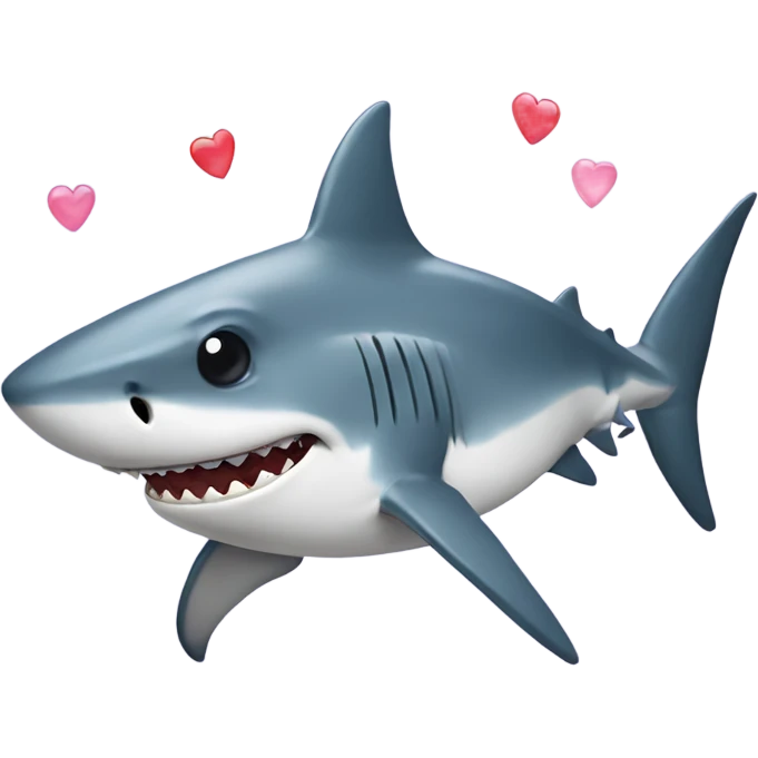 shark with hearts for eyes emoji