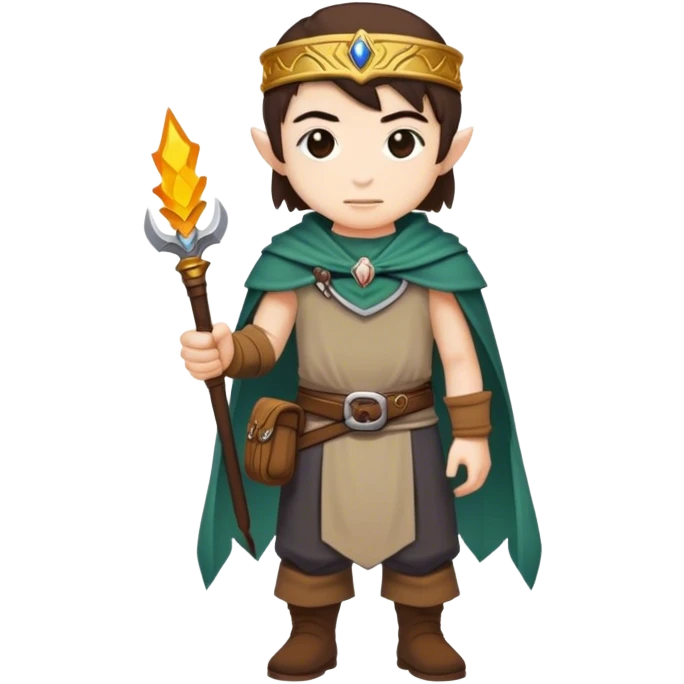 Outfit worn by a DnD themed character, basic low level clothes emoji
