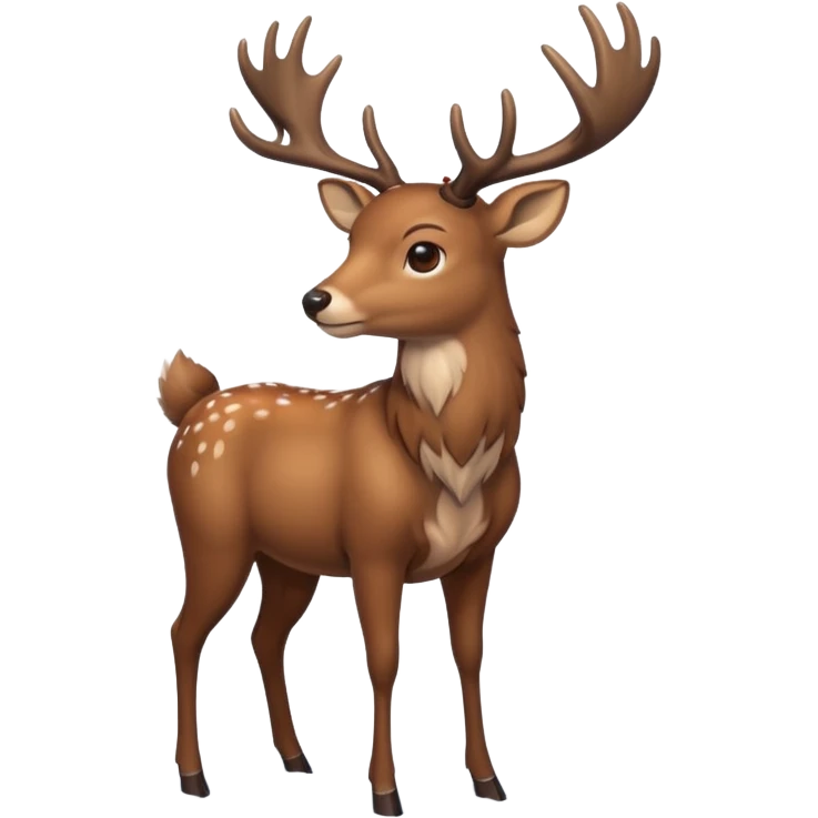 a new yeas's deer emoji