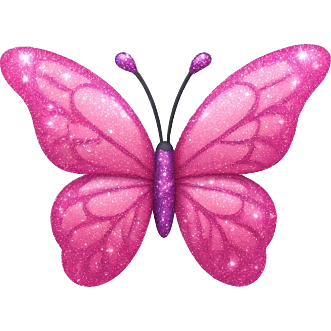 pink sparkle butterfly emoji