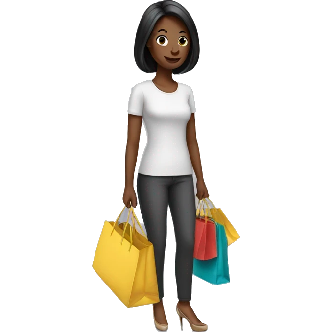 Lady shopping emoji